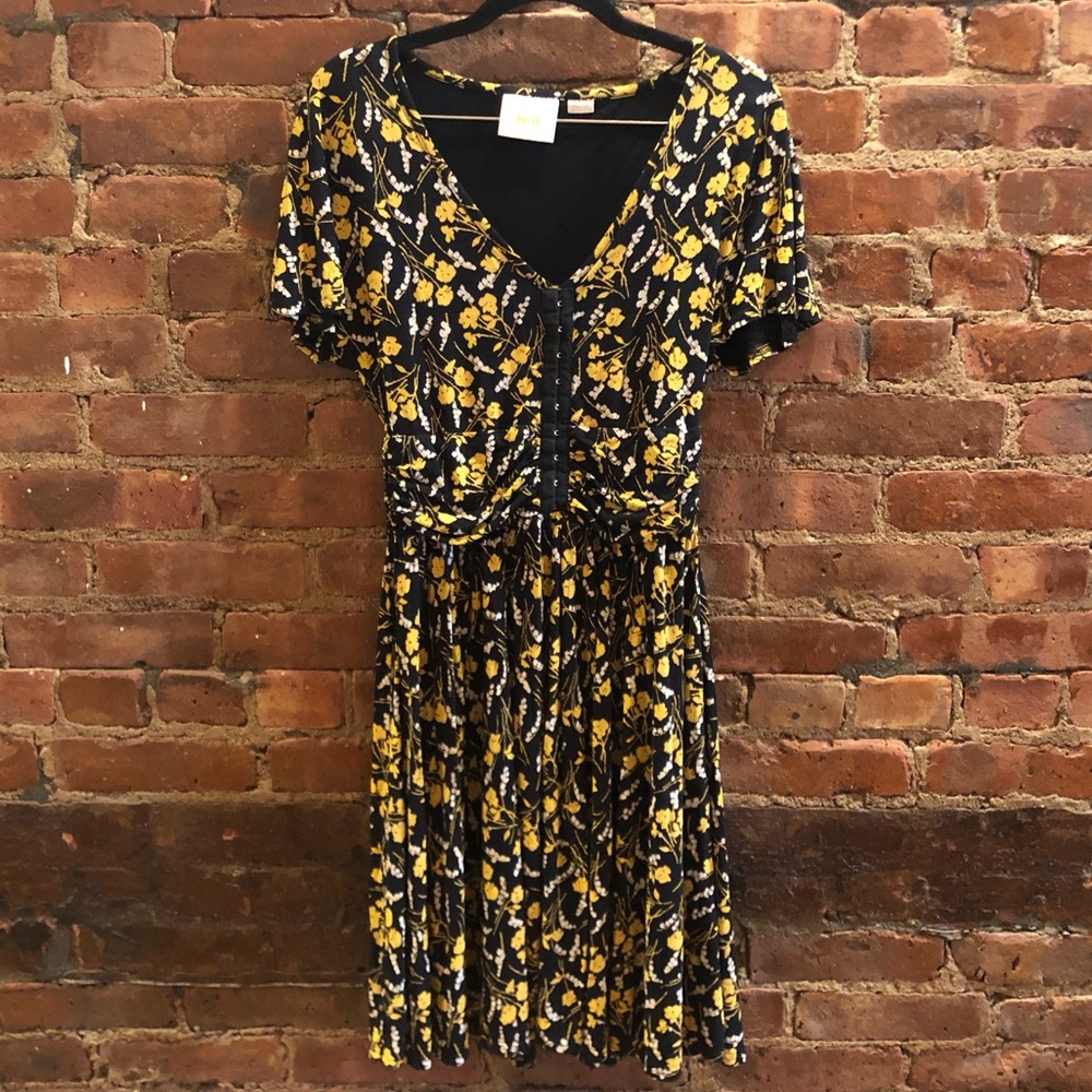 Anthropologie Maeve Floral Print Dress